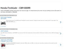 Tablet Screenshot of hondafireblade.blogspot.com