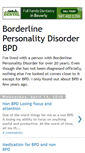 Mobile Screenshot of borderline-personality-disorder-bpd.blogspot.com