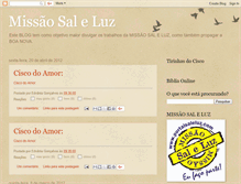 Tablet Screenshot of missaosaleluz.blogspot.com