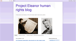 Desktop Screenshot of projecteleanor.blogspot.com