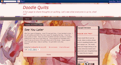 Desktop Screenshot of doodlequilts.blogspot.com