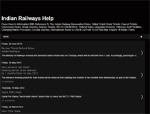 Tablet Screenshot of indianrailways-help.blogspot.com