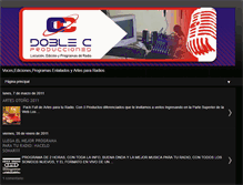 Tablet Screenshot of doblecproducciones.blogspot.com