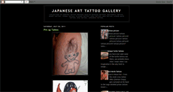 Desktop Screenshot of japanese-art-tattoogallery.blogspot.com