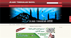 Desktop Screenshot of jejakitinggalanrasul.blogspot.com