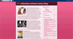 Desktop Screenshot of lastarstylecelebrityfashionblog.blogspot.com