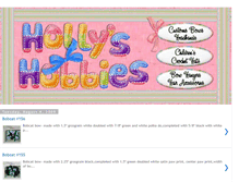 Tablet Screenshot of hollyshobbiescustombows.blogspot.com