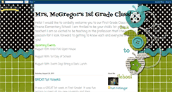 Desktop Screenshot of mrsmcgregors1stgrade.blogspot.com