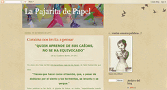 Desktop Screenshot of lapajaritadepapelcam.blogspot.com