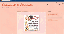 Desktop Screenshot of caminosdelaesperanza.blogspot.com