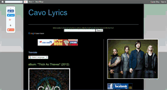 Desktop Screenshot of cavolyrics.blogspot.com