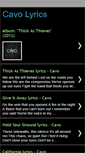 Mobile Screenshot of cavolyrics.blogspot.com