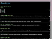 Tablet Screenshot of cavolyrics.blogspot.com