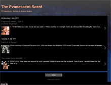 Tablet Screenshot of evanescentscent.blogspot.com