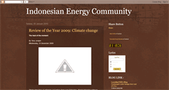 Desktop Screenshot of komunitasenergiindonesia.blogspot.com