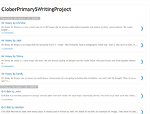 Tablet Screenshot of cloberprimary5writingproject.blogspot.com