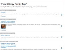 Tablet Screenshot of foodallergyfamilyfun.blogspot.com