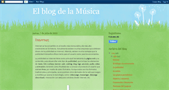 Desktop Screenshot of 1blogdelamusica.blogspot.com