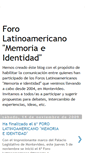 Mobile Screenshot of foromemoriaeidentidad.blogspot.com