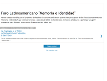 Tablet Screenshot of foromemoriaeidentidad.blogspot.com