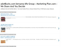 Tablet Screenshot of marketing-plan-ads4bucks.blogspot.com