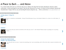 Tablet Screenshot of aplacetobark.blogspot.com