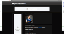 Desktop Screenshot of myfabetennis.blogspot.com