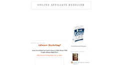 Desktop Screenshot of online-affiliate-reseller.blogspot.com