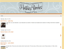 Tablet Screenshot of hattiesbooks.blogspot.com