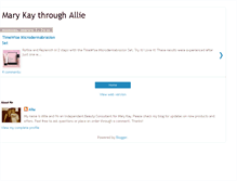 Tablet Screenshot of alliewithmarykay.blogspot.com