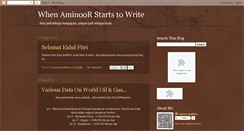 Desktop Screenshot of aminoor.blogspot.com