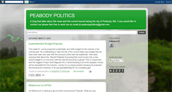 Desktop Screenshot of peabodypolitics.blogspot.com