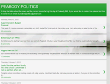 Tablet Screenshot of peabodypolitics.blogspot.com