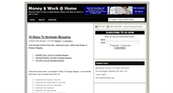 Desktop Screenshot of moneyworkhome.blogspot.com