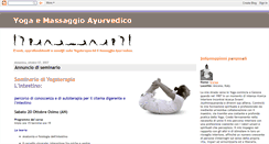Desktop Screenshot of massaggioayurvedico.blogspot.com
