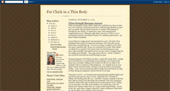 Desktop Screenshot of fatchickthinbody.blogspot.com