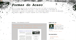 Desktop Screenshot of formasdoacaso.blogspot.com