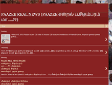 Tablet Screenshot of paazeerealnews.blogspot.com