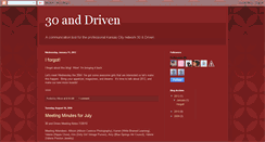 Desktop Screenshot of 30anddriven.blogspot.com