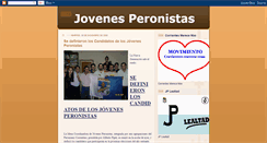 Desktop Screenshot of jovenesperonistascorrientes.blogspot.com