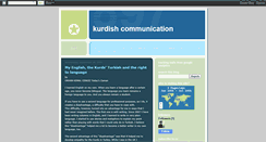 Desktop Screenshot of kurdishcommunication.blogspot.com