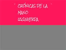 Tablet Screenshot of cronicasdelamanoizquierda.blogspot.com