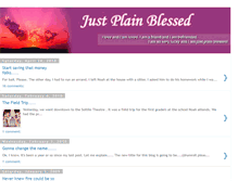 Tablet Screenshot of justplainblessed.blogspot.com