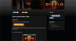 Desktop Screenshot of diablo3betaforfree.blogspot.com