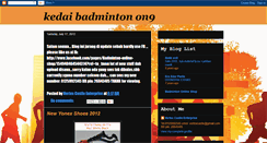 Desktop Screenshot of kedaibadminton.blogspot.com