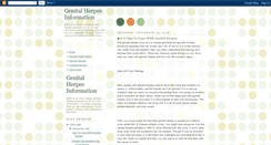 Desktop Screenshot of genital-herpes-information.blogspot.com
