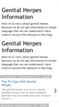 Mobile Screenshot of genital-herpes-information.blogspot.com