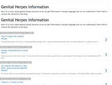 Tablet Screenshot of genital-herpes-information.blogspot.com