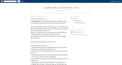 Desktop Screenshot of lamdongdayhocvn.blogspot.com