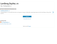 Tablet Screenshot of lamdongdayhocvn.blogspot.com
